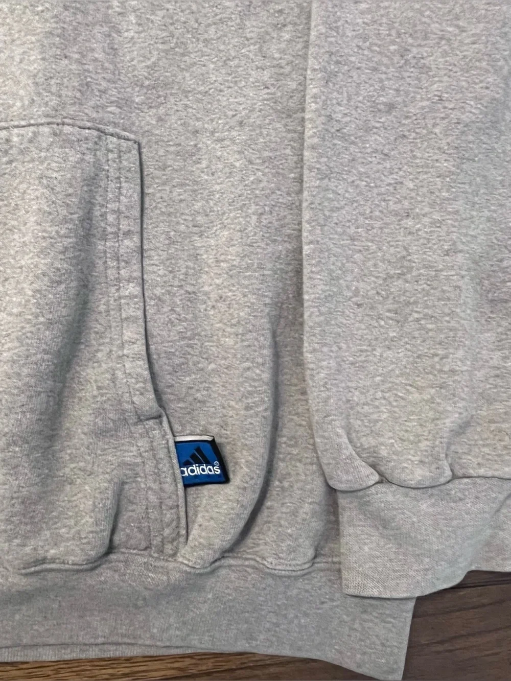 Vintage Adidas Grey Hoodie Mens XL Made in USA